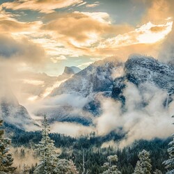 Пазл: Туман в горах 