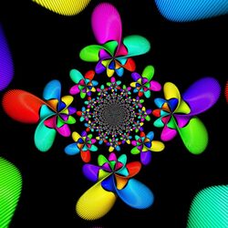 Пазл: Разноцветные лепестки