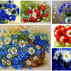 Пазл: Полевые цветы