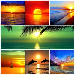 Пазл: Морские закаты