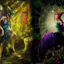 Пазл: Две эльфийки