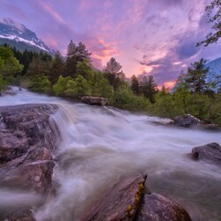 Пазл: Горная река  