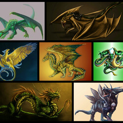 Пазл: Драконы