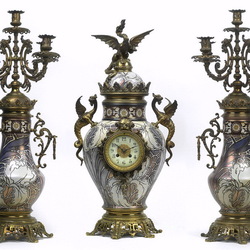 Пазл: Каминные часы