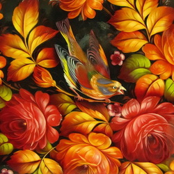 Пазл: Жостовская роспись