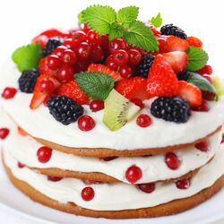 Пазл: Ягодный тортик