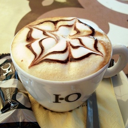 Пазл: Узоры на кофе