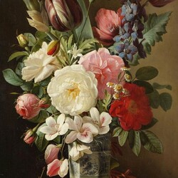 Пазл: Натюрморт с вишнями