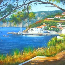 Пазл: Городок на побережье