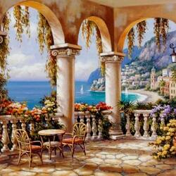 Пазл: У моря 