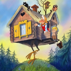 Пазл: Избушка на курьих ножках