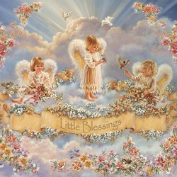 Пазл: Ангелочки Пасхи