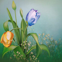 Пазл: Весенние цветы
