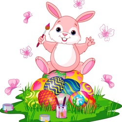 Пазл: Пасхальный зайчик