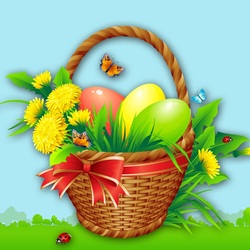 Пазл: Пасхальная корзинка