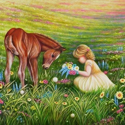 Пазл: На лугу