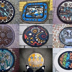 Пазл: Канализационные люки Японии