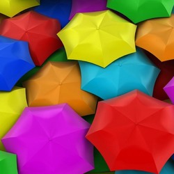 Пазл: Зонтики