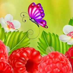 Пазл: Сочная малина