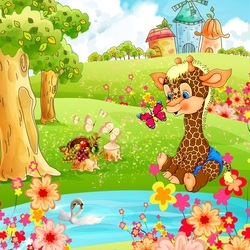 Пазл: Красочная полянка