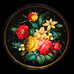 Пазл: Жостовский поднос