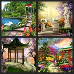 Пазл: В парке весной