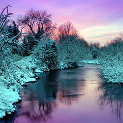 Пазл: Зимняя река 