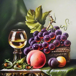 Пазл: Вино и виноград