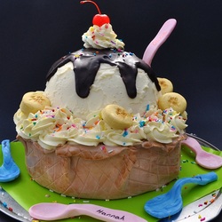 Пазл: Торт-мороженое