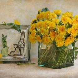 Пазл: Букет одуванчиков