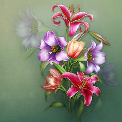 Пазл: Лилии