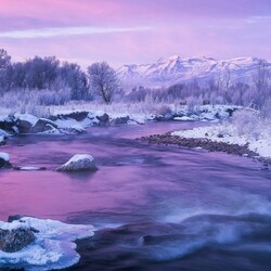 Пазл: Зимняя река 