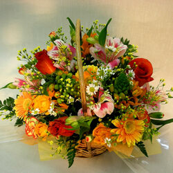 Пазл: Корзинка цветов