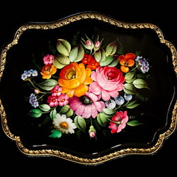 Пазл: Жостовский поднос