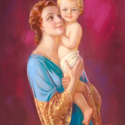 Пазл: Мать и дитя