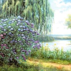 Пазл: Цветущий берег