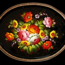 Пазл: Жостовский поднос