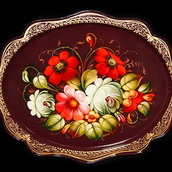 Пазл: Жостовский поднос