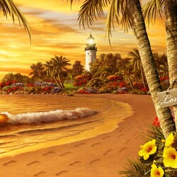 Пазл: Тропическая любовь