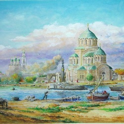 Пазл: Вид на храм святого Владимира
