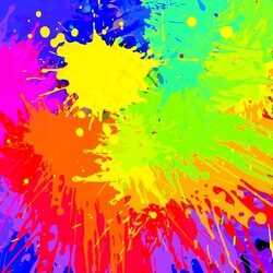 Пазл: Цветные кляксы