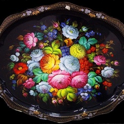 Пазл: Жостовский поднос