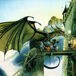 Пазл: Нападение дракона