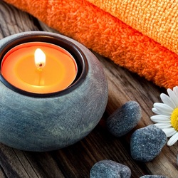 Пазл: Горящая свеча