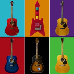 Пазл: Гитары
