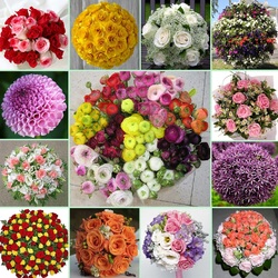 Пазл: Цветочные шары