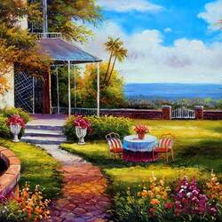 Пазл: Домик у моря