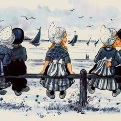 Пазл: Голландские винтажные открытки