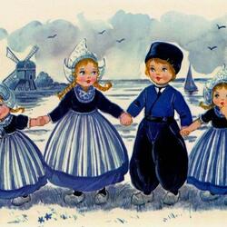 Пазл: Голландские винтажные открытки