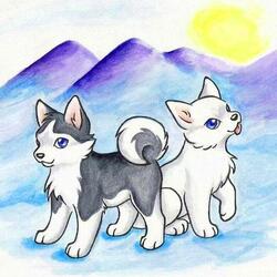 Пазл: Щенята